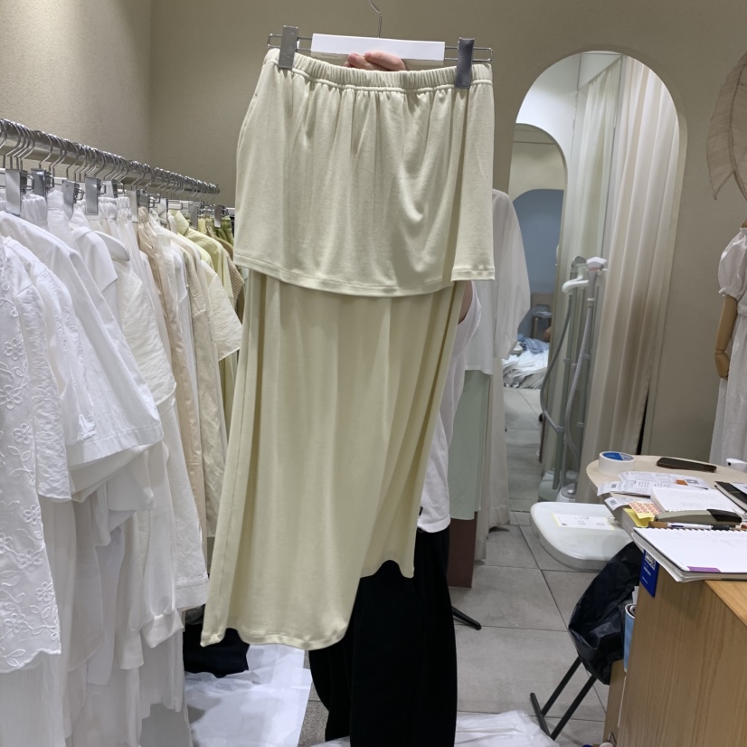 BROCCOLISALAD東大門實拍女士新品推薦時尚休閑半身裙中短裙BROCCOLISALAD半身裙/中短裙
