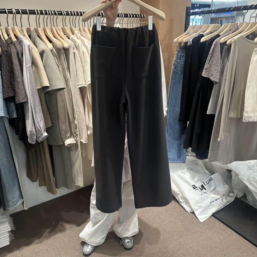LE BUTTER東大門代購女裝新品休閑職業26春夏休閑褲口袋LE BUTTER休閑褲
