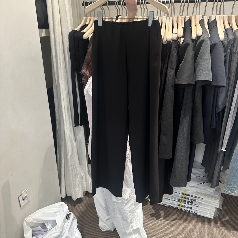 LE BUTTER東大門代購女裝新品休閑職業26春夏休閑褲口袋LE BUTTER休閑褲圖色2黑色