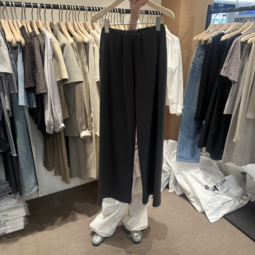 LE BUTTER東大門代購女裝新品休閑職業26春夏休閑褲口袋LE BUTTER休閑褲圖色3墨色