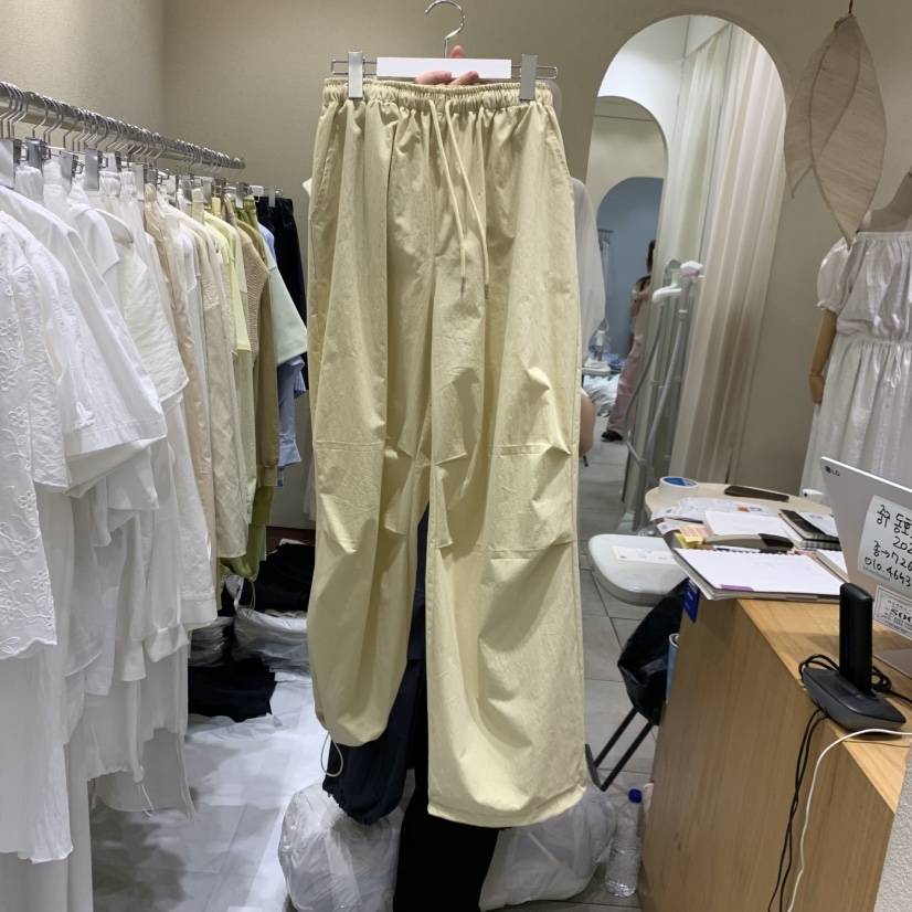 BROCCOLISALAD韓國直郵女士新款真品熱賣26春夏休閑休閑褲BROCCOLISALAD休閑褲圖色3