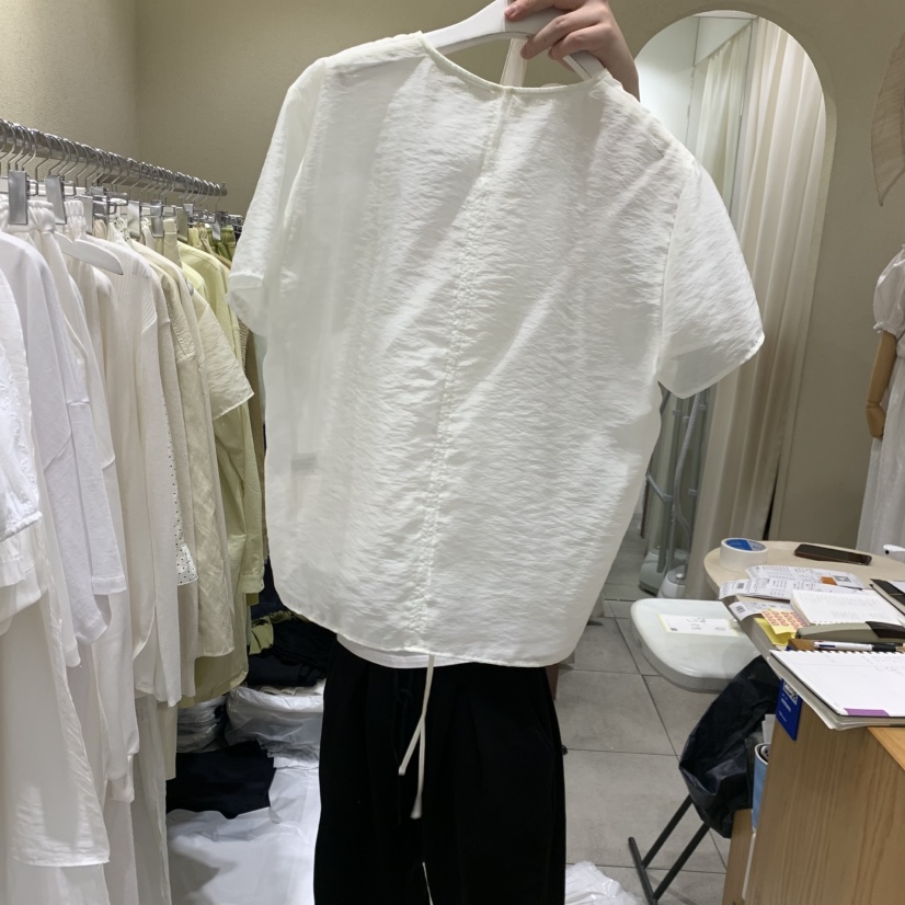BROCCOLISALAD韓國代購女士新款人氣休閑熱賣職業襯衫蕾絲衫BROCCOLISALAD襯衫/蕾絲衫