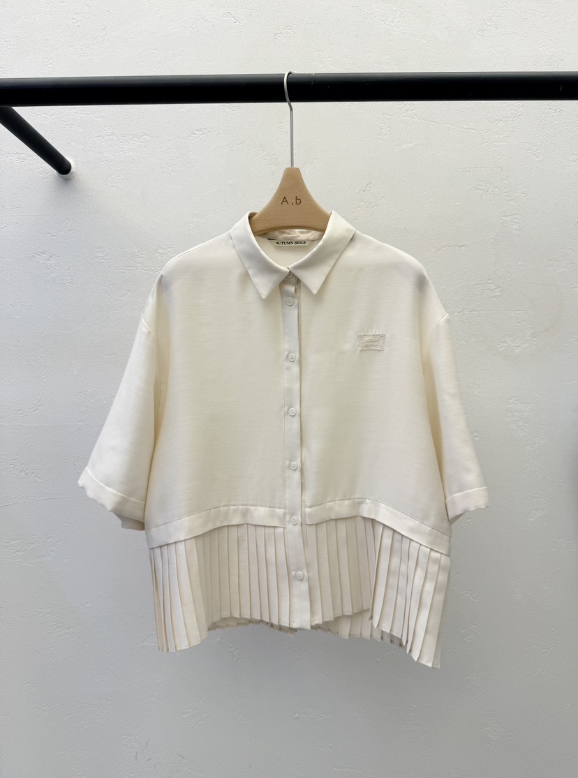 AUTUMN BEIGE-Q東大門直郵女裝新品26春夏推薦襯衫蕾絲衫A.b/AUTUMN BEIGE襯衫/蕾絲衫圖色1