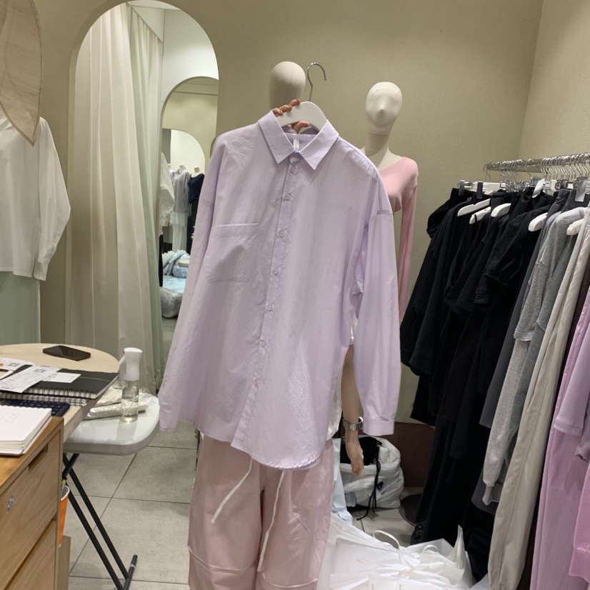 BROCCOLISALAD韓國代購女士新品職業休閑時尚真品襯衫蕾絲衫BROCCOLISALAD襯衫/蕾絲衫圖色1