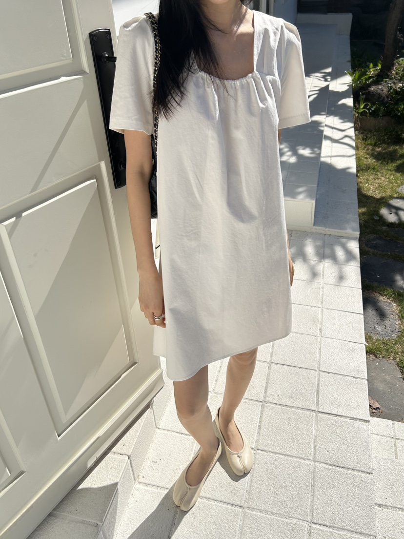 ME MO韓國東大門直郵女士新款26夏季休閑26春夏連衣裙含腰繩ME MO連衣裙圖色3