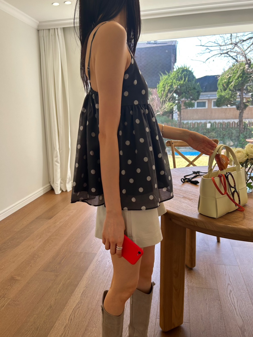 ME MO韓國直郵實拍女士新品26春夏時尚熱賣休閑吊帶背心ME MO吊帶/背心