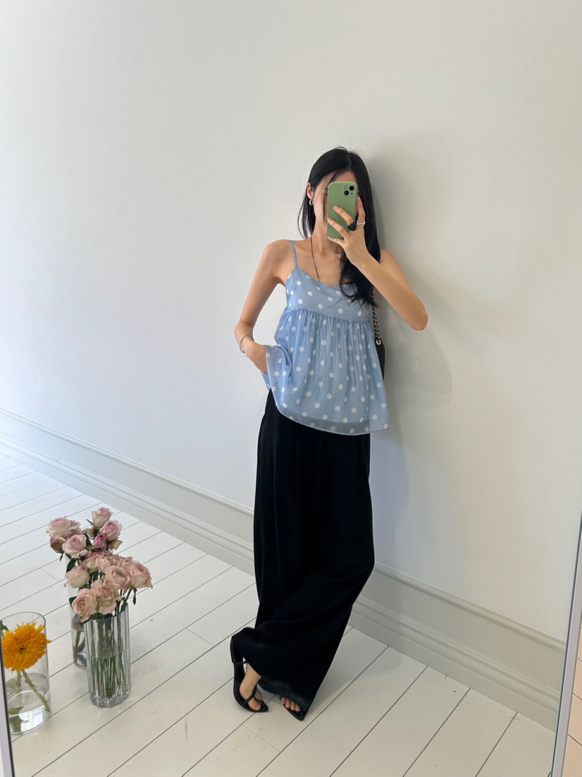ME MO韓國直郵實拍女士新品26春夏時尚熱賣休閑吊帶背心ME MO吊帶/背心