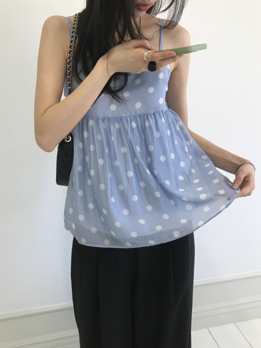 ME MO韓國直郵實拍女士新品26春夏時尚熱賣休閑吊帶背心ME MO吊帶/背心