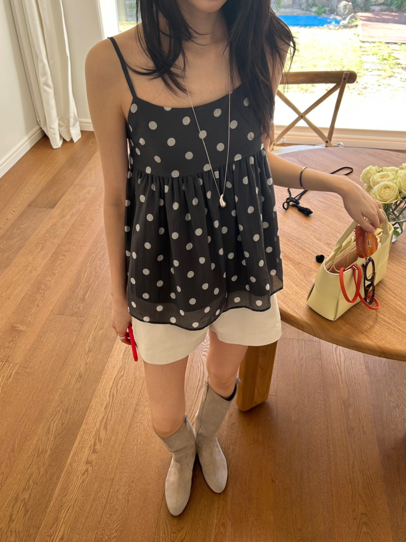 ME MO韓國直郵實拍女士新品26春夏時尚熱賣休閑吊帶背心ME MO吊帶/背心圖色1