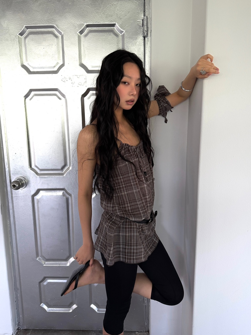 AWESOMESAUCE韓國東大門直郵女士新款推薦吊帶背心含圍巾AWESOME SAUCE吊帶/背心