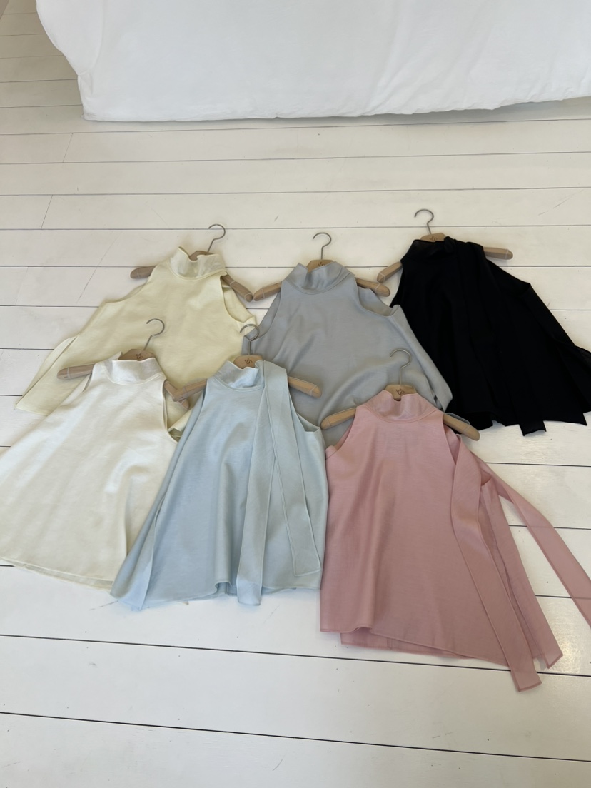 ME MO韓國直郵女裝新品時尚26夏季人氣襯衫蕾絲衫系帶雙層ME MO襯衫/蕾絲衫