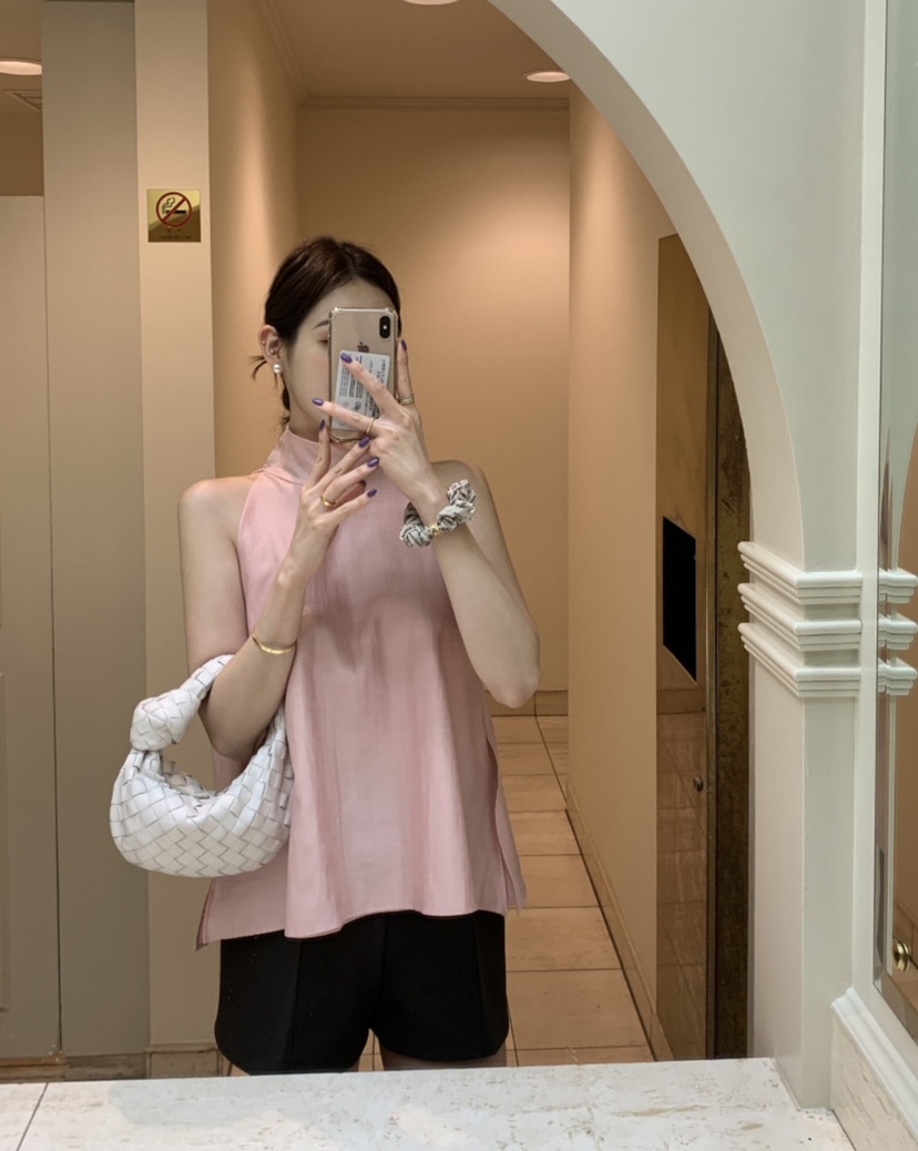 ME MO韓國直郵女裝新品時尚26夏季人氣襯衫蕾絲衫系帶雙層ME MO襯衫/蕾絲衫圖色6