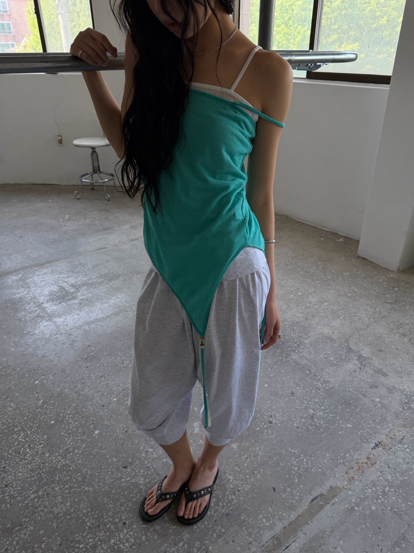 AWESOMESAUCE韓國東大門代購女士新品職業時尚26夏季吊帶背心AWESOME SAUCE吊帶/背心