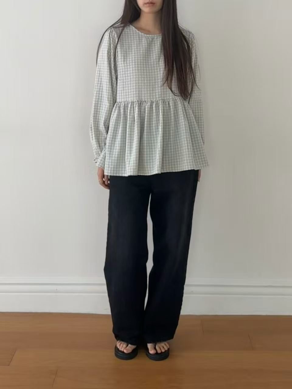 CAROLINE韓國東大門直郵女士新品推薦休閑職業襯衫蕾絲衫CARO_LINE襯衫/蕾絲衫圖色2