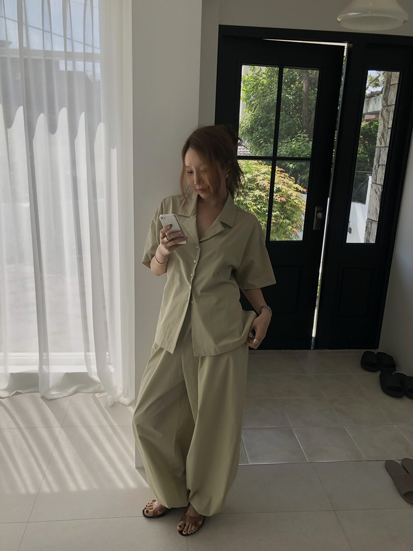 MADE-P韓國直郵實拍女裝新款推薦休閑26夏季26春夏休閑褲MADE-P休閑褲