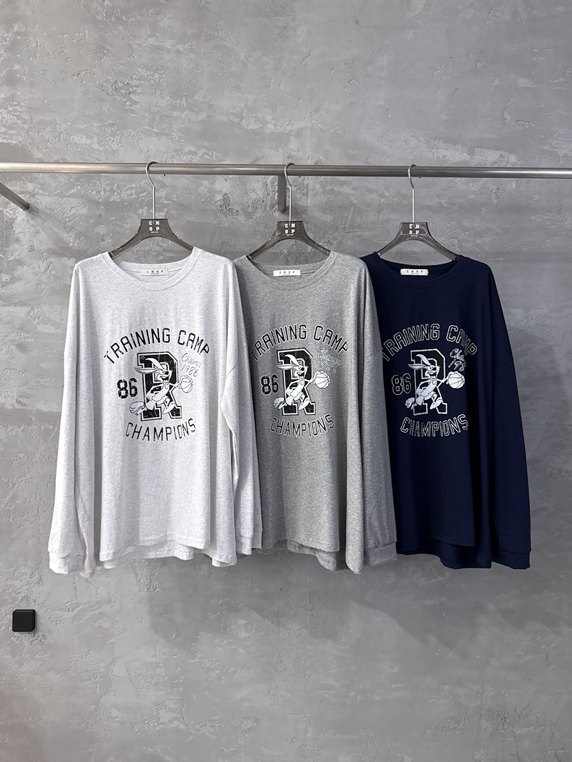COME OPEN/HAPER韓國直郵實拍女士新品休閑長袖T恤兔子COME OPEN/HAPER長袖T恤