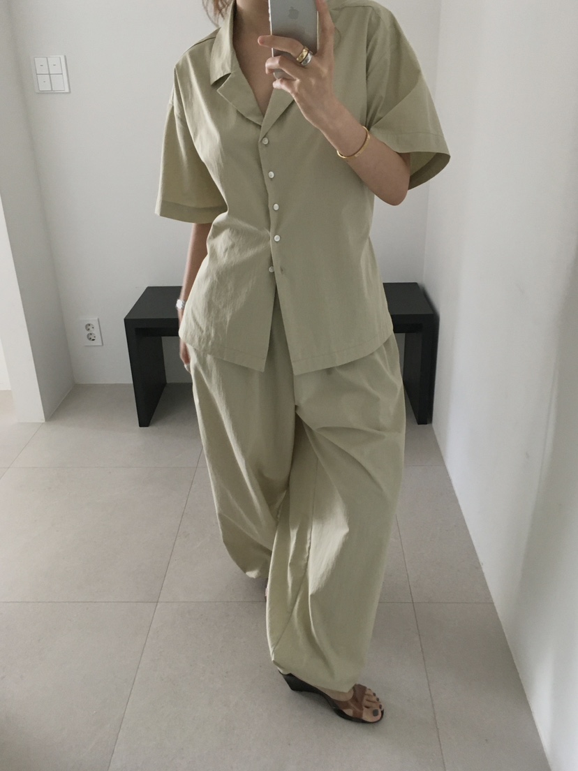 MADE-P韓國直郵女士新品時尚26夏季推薦襯衫蕾絲衫含腰繩MADE-P襯衫/蕾絲衫