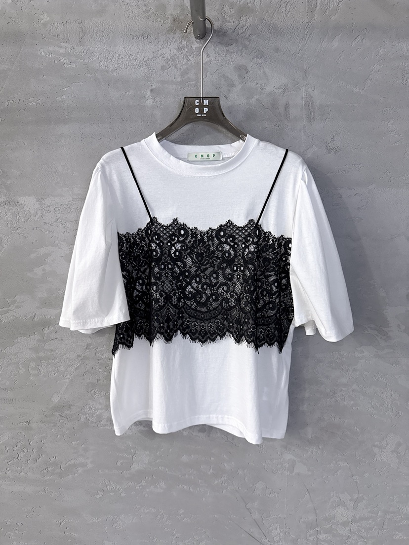COME OPEN/HAPER韓國東大門代購女士新品時尚T恤假兩件COME OPEN/HAPERT恤圖色1