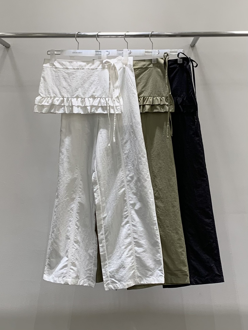 LOVE MOMENT韓國直郵女士新品休閑推薦人氣職業套裝荷葉邊LOVE MOMENT套裝