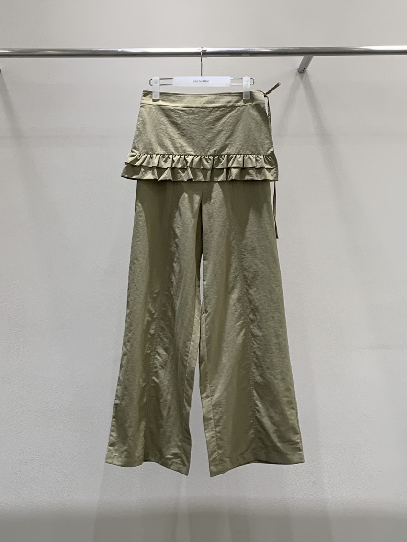 LOVE MOMENT韓國直郵女士新品休閑推薦人氣職業套裝荷葉邊LOVE MOMENT套裝圖色2