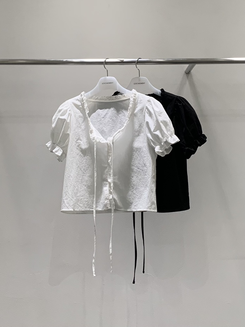 LOVE MOMENT韓國直郵女裝新品休閑熱賣職業26夏季襯衫蕾絲衫LOVE MOMENT襯衫/蕾絲衫