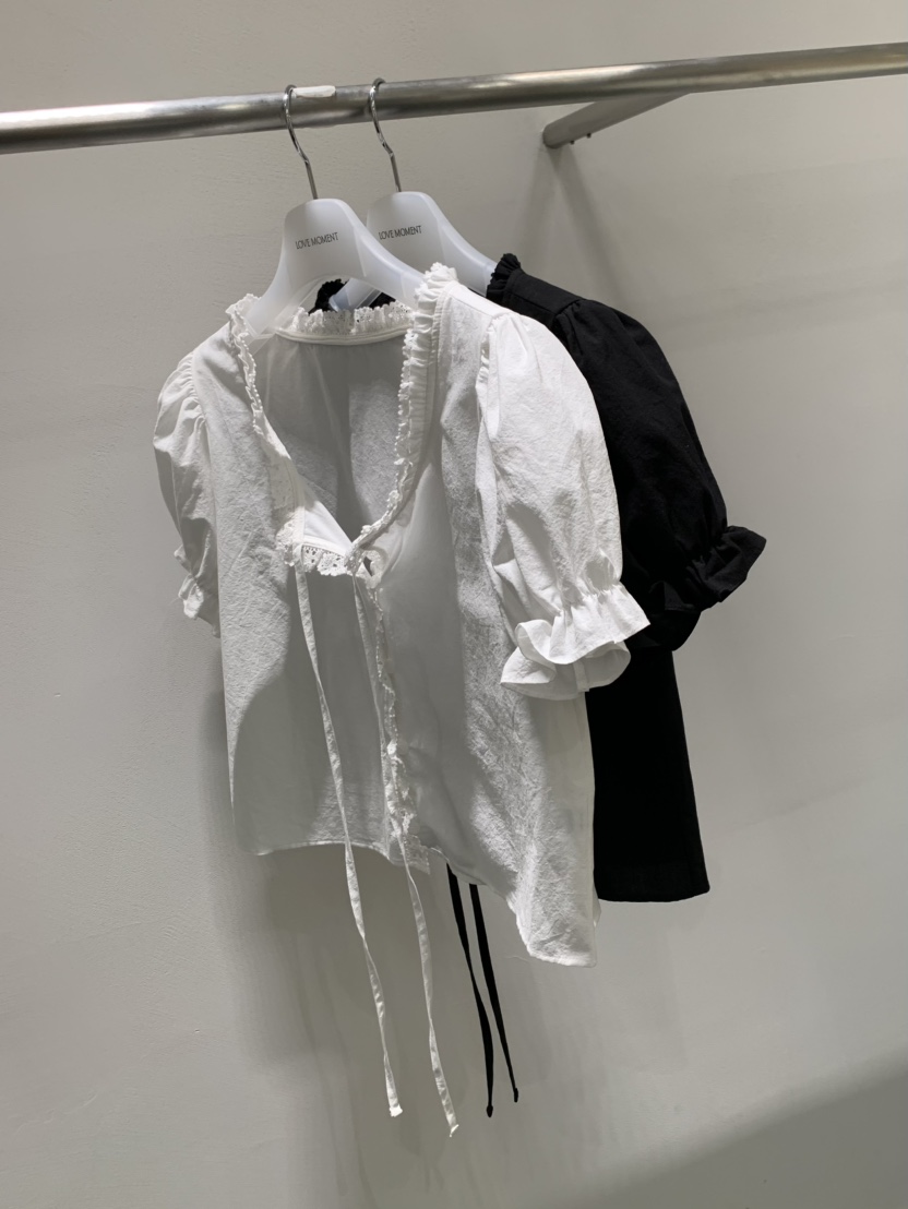 LOVE MOMENT韓國直郵女裝新品休閑熱賣職業26夏季襯衫蕾絲衫LOVE MOMENT襯衫/蕾絲衫