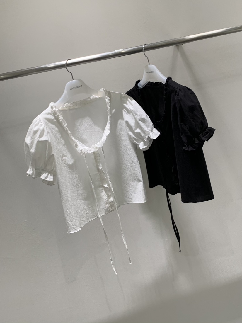 LOVE MOMENT韓國直郵女裝新品休閑熱賣職業26夏季襯衫蕾絲衫LOVE MOMENT襯衫/蕾絲衫