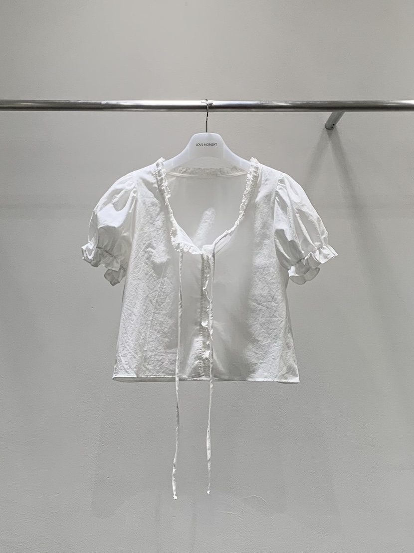 LOVE MOMENT韓國直郵女裝新品休閑熱賣職業26夏季襯衫蕾絲衫LOVE MOMENT襯衫/蕾絲衫圖色1