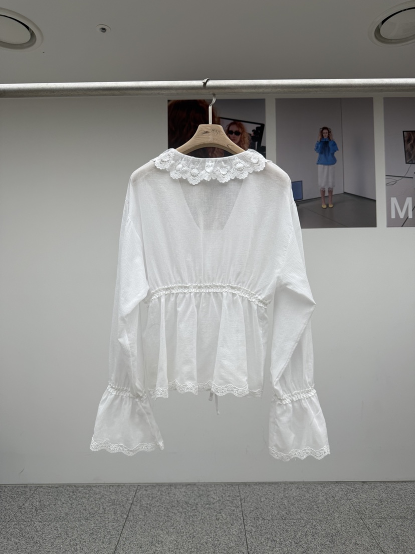 MADE-P韓國東大門直郵女裝新款26夏季熱賣職業襯衫蕾絲衫MADE-P襯衫/蕾絲衫