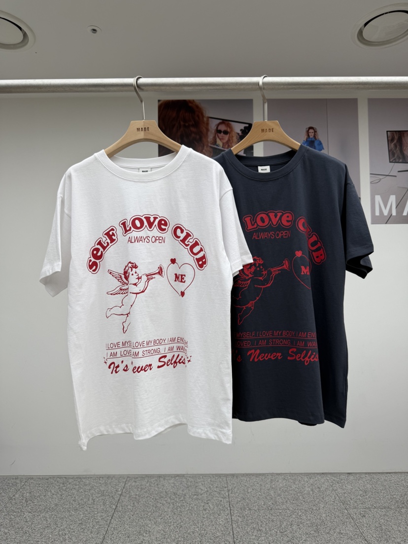MADE-P韓國代購女士新款26夏季職業休閑26春夏時尚熱賣T恤MADE-PT恤
