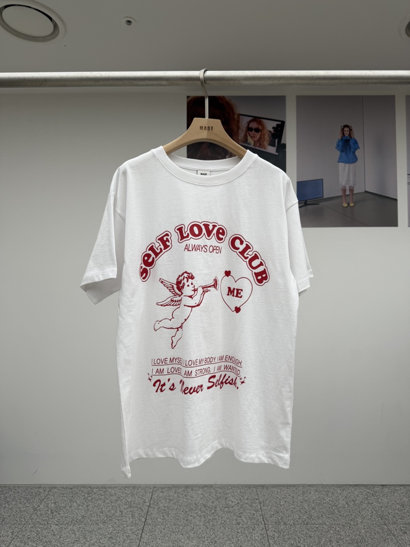 MADE-P韓國代購女士新款26夏季職業休閑26春夏時尚熱賣T恤MADE-PT恤圖色1