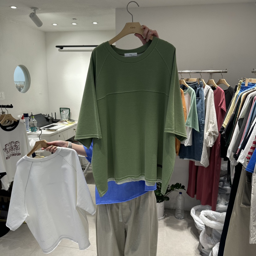 IN KIRA韓國直郵女裝新品時尚熱賣26夏季休閑26春夏推薦T恤IN KIRAT恤圖色2