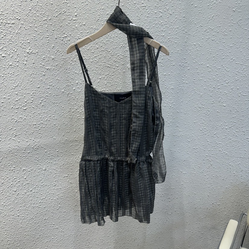 TARA東大門實拍韓國女裝新品人氣26夏季吊帶背心含脖帶圍巾TARA吊帶/背心圖色2