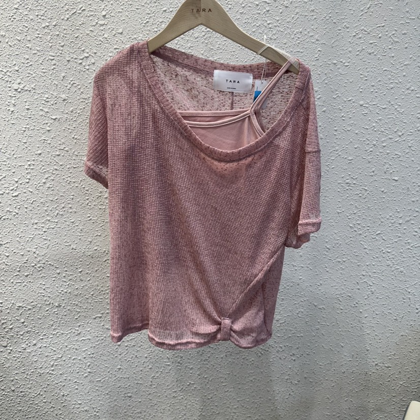 TARA韓國直郵實拍女裝新品26夏季熱賣時尚26春夏套裝紗布TARA套裝圖色1