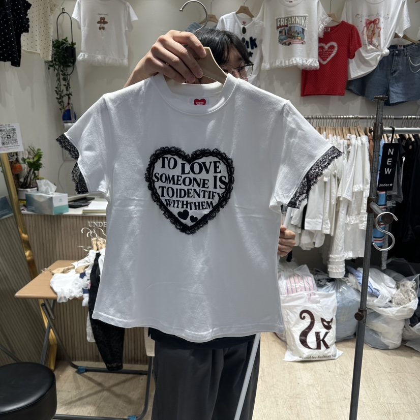 UNDERSTAR_VINTAGE韓國東大門直郵女裝新品26夏季26春夏T恤UNDERSTAR_VINTAGET恤圖色1