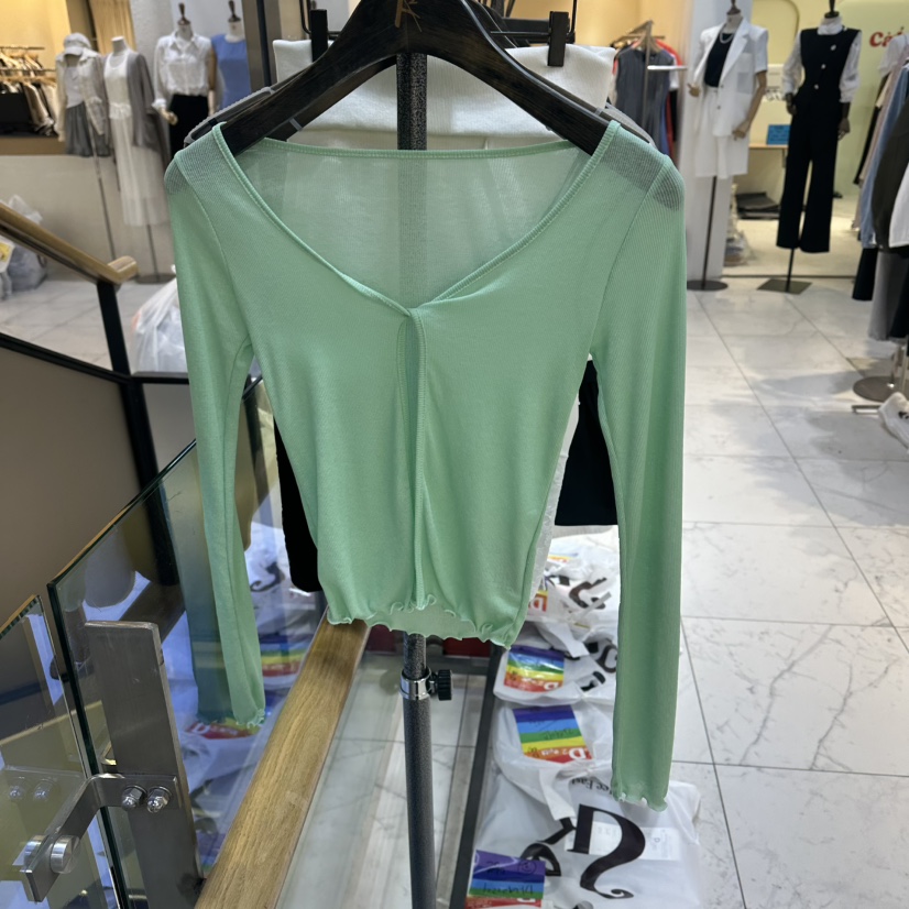 A2/D2韓國直郵實拍女士新品職業時尚熱賣針織衫透明開衫A2/D2針織衫圖色4
