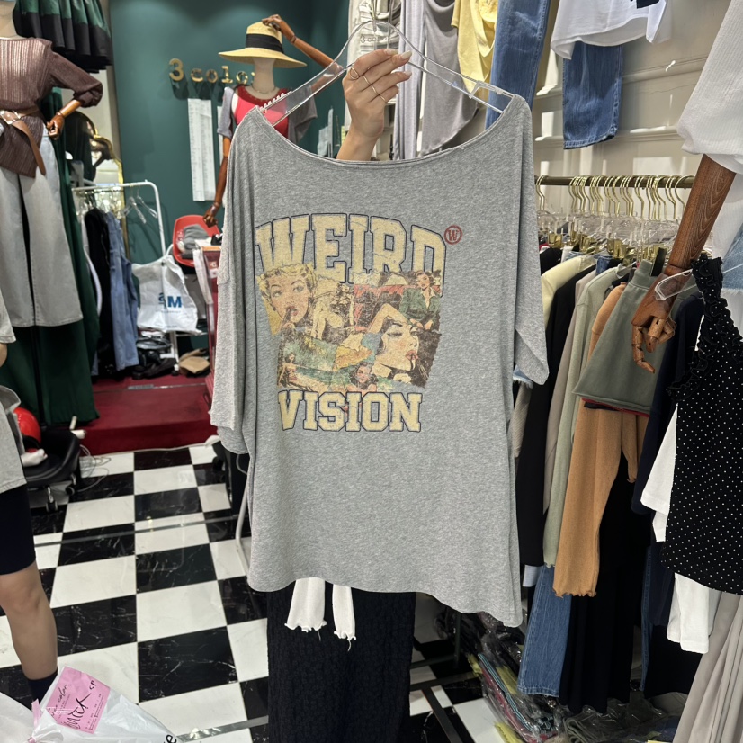 3COLOR韓國直郵女裝新品熱賣T恤Three colorT恤圖色2