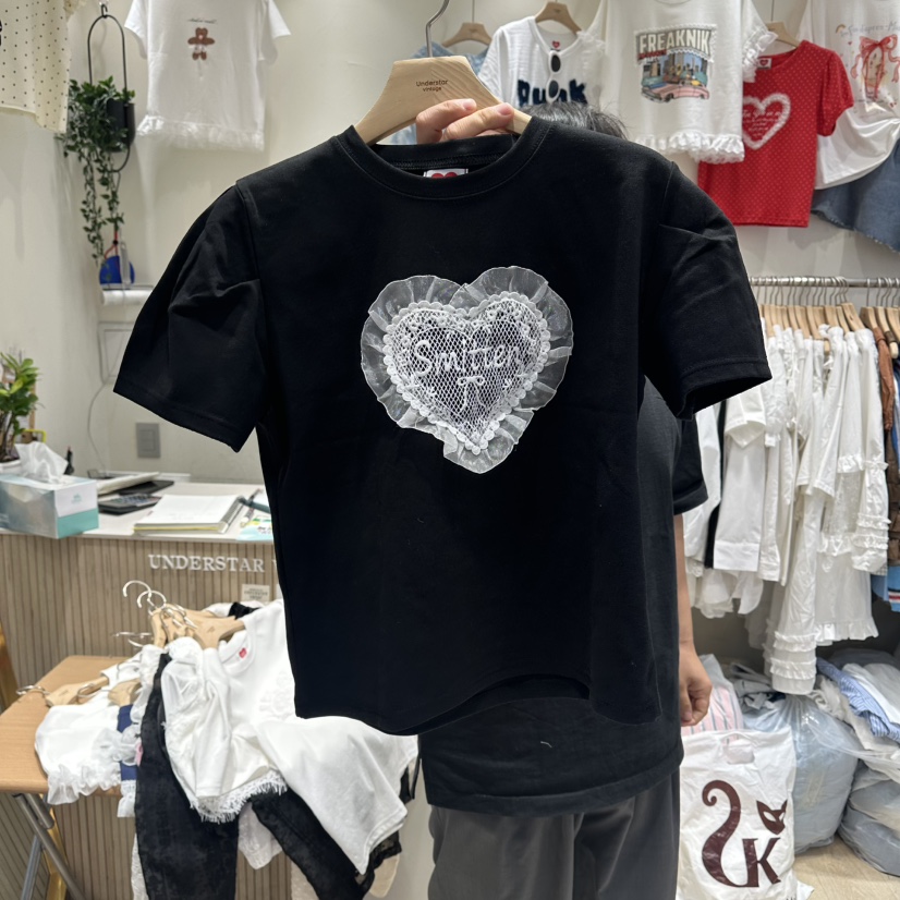 UNDERSTAR_VINTAGE韓國直郵女士新款26春夏熱賣時尚休閑T恤UNDERSTAR_VINTAGET恤圖色2