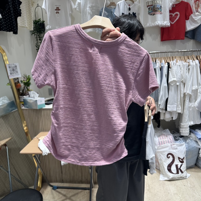 UNDERSTAR_VINTAGE韓國直郵女士新款職業26春夏推薦休閑T恤UNDERSTAR_VINTAGET恤