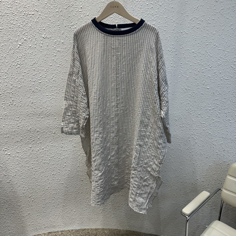 TARA韓國代購女裝新品26夏季時尚職業推薦26春夏連衣裙亞麻TARA連衣裙圖色1
