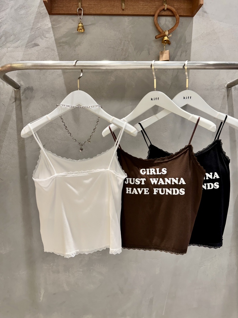 KIFF韓國代購女士新品時尚熱賣26春夏人氣休閑職業吊帶背心KIFF吊帶/背心