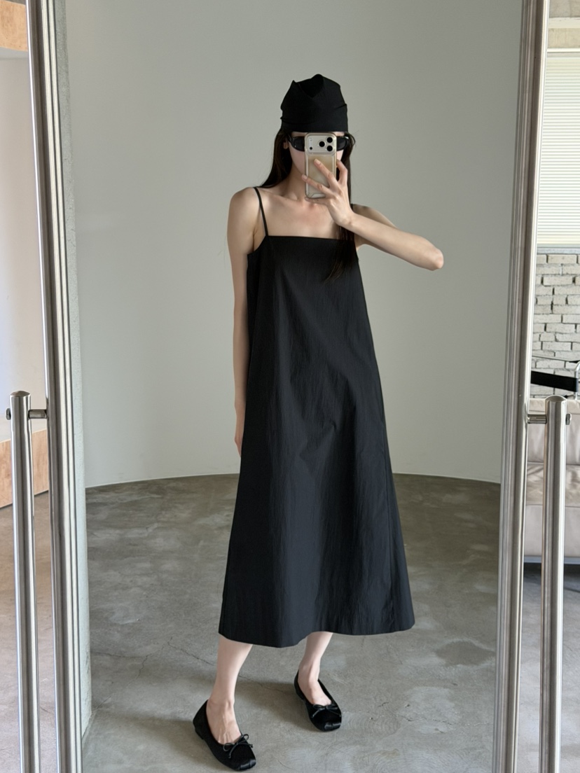 FOSET韓國直郵女士新品職業26春夏時尚真品休閑連衣裙含圍巾FOSET連衣裙