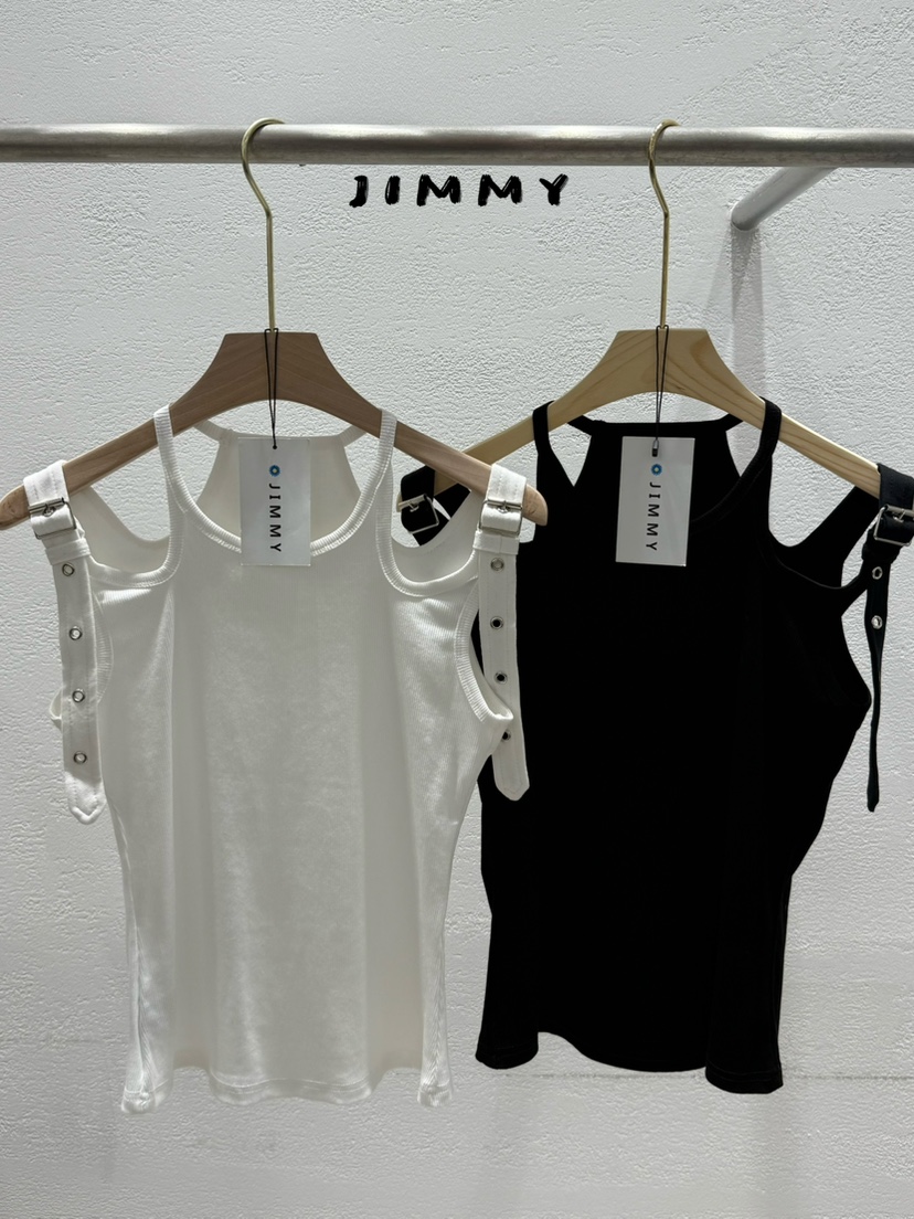 JIMMY東大門直郵女裝新品真品休閑時尚26春夏推薦吊帶背心JIMMY/REMAKE吊帶/背心