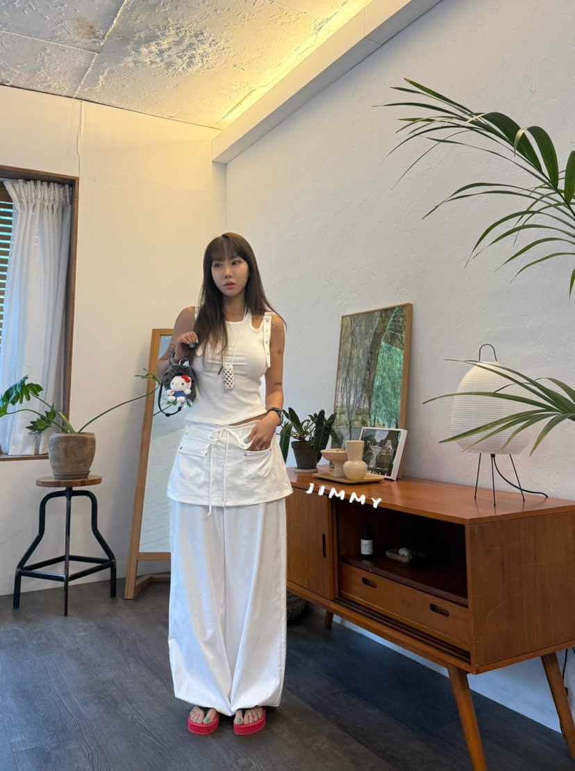 JIMMY東大門直郵女裝新品真品休閑時尚26春夏推薦吊帶背心JIMMY/REMAKE吊帶/背心