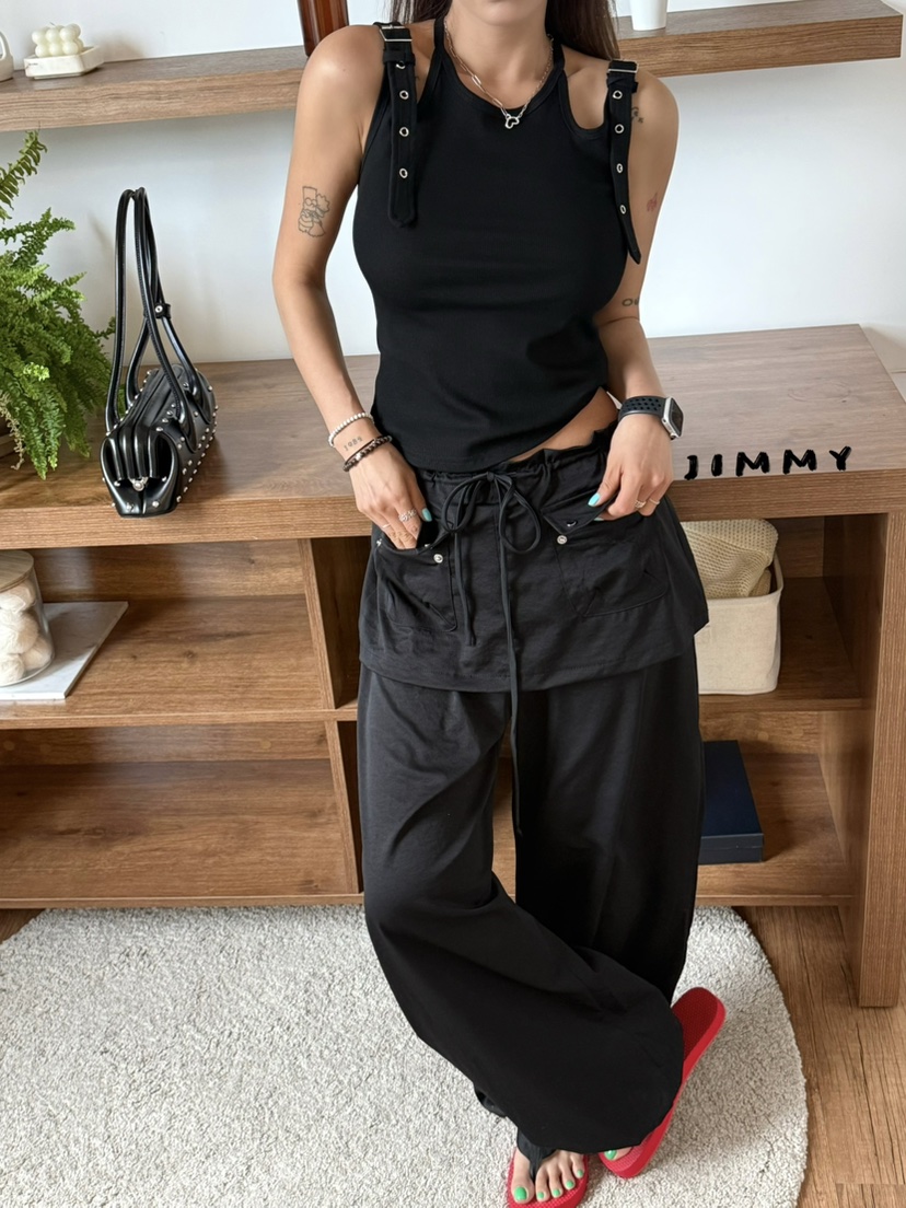 JIMMY東大門直郵女裝新品真品休閑時尚26春夏推薦吊帶背心JIMMY/REMAKE吊帶/背心