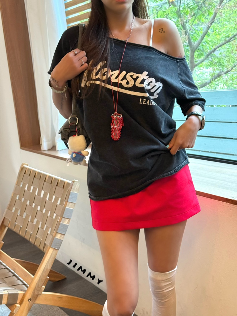 JIMMY東大門實拍女裝新品26春夏真品人氣職業時尚推薦T恤JIMMY/REMAKET恤圖色2