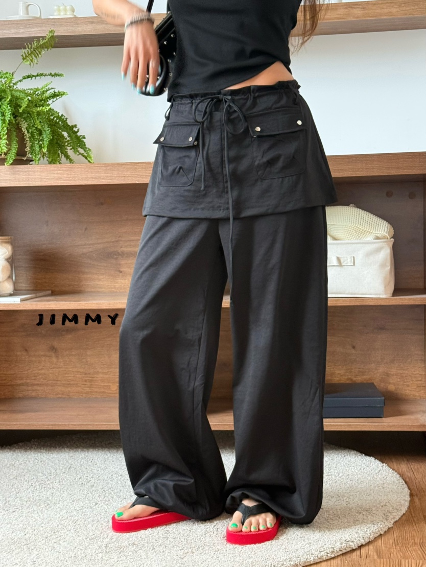 JIMMY韓國直郵女裝新款真品時尚職業人氣推薦休閑裙褲疊穿JIMMY/REMAKE裙褲