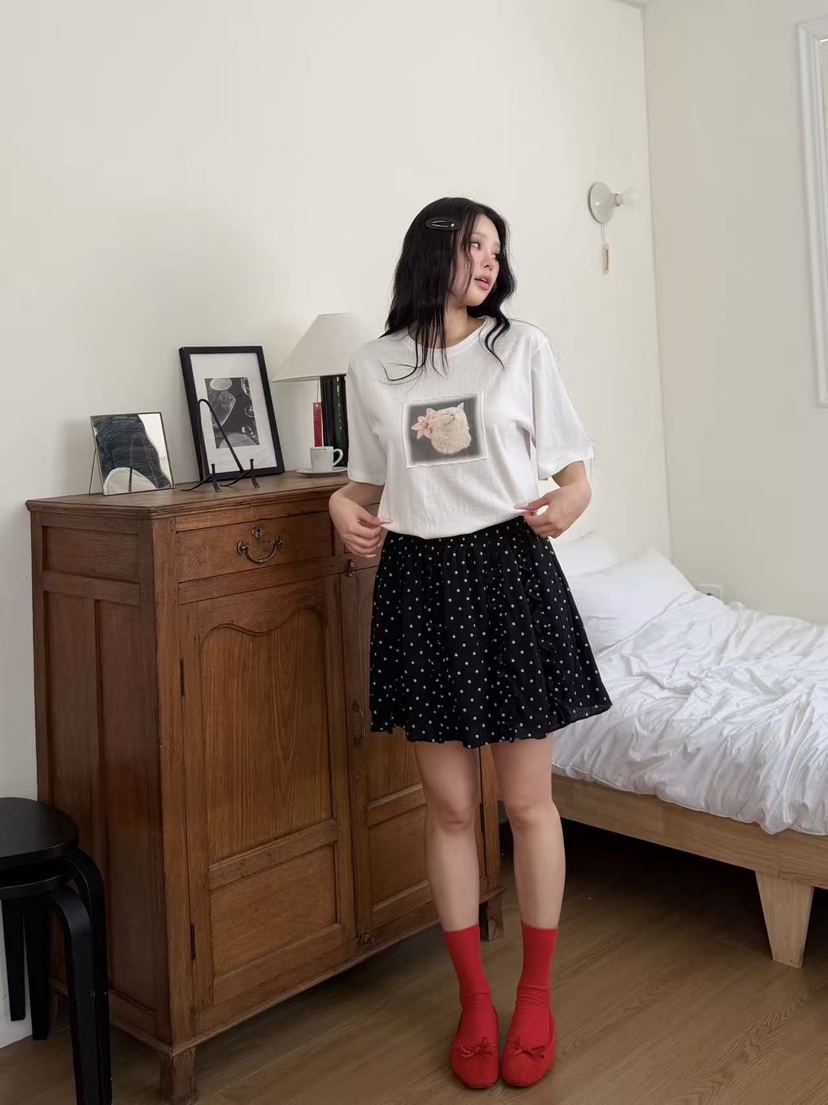 YES韓國代購女士新款26春夏熱賣推薦休閑時尚真品人氣短裙YES短裙