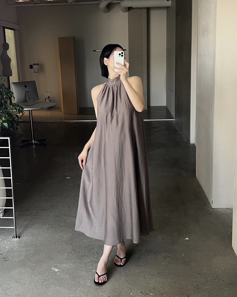 VERNI韓國直郵女士新款職業26夏季人氣熱賣連衣裙天絲真絲VERNI連衣裙