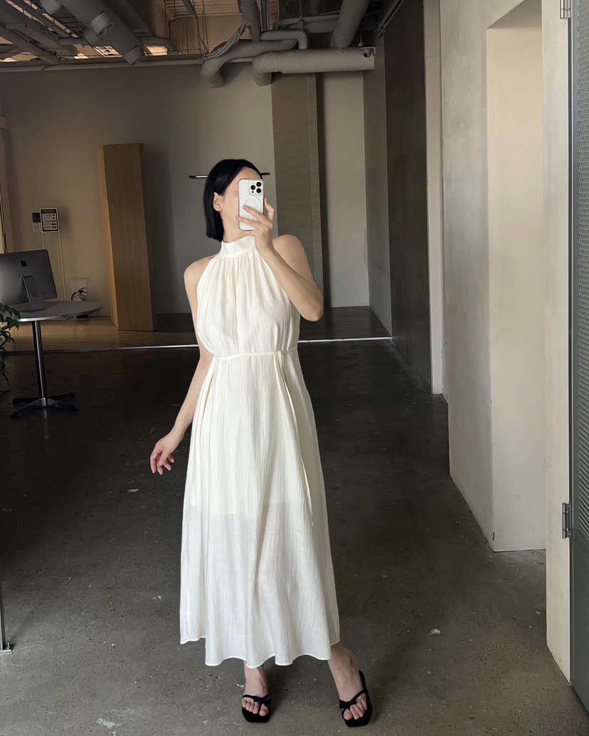 VERNI韓國直郵女士新款職業26夏季人氣熱賣連衣裙天絲真絲VERNI連衣裙